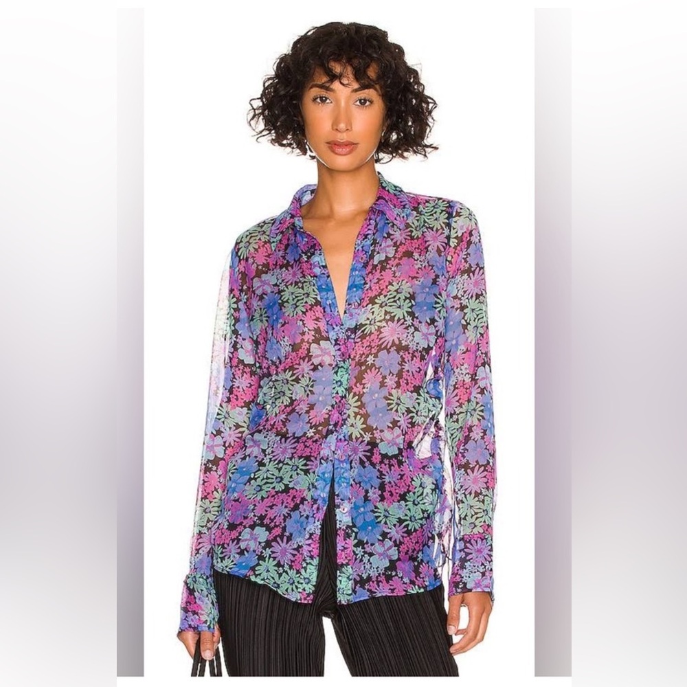 Free People/ Revolve Mathilda Button Down, Slim top
